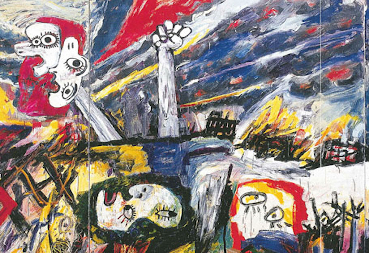 Gernika (1999) by Basque painter Jose Luis Zumeta, detail